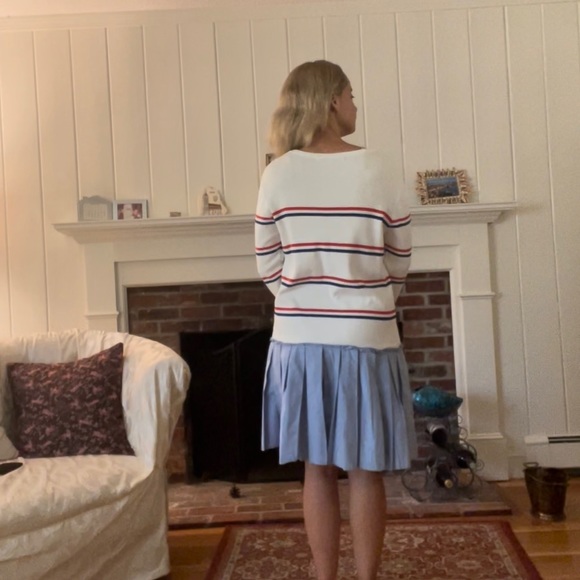 English Factory Sweater Dress with Pleated Skirt - Picture 5 of 9